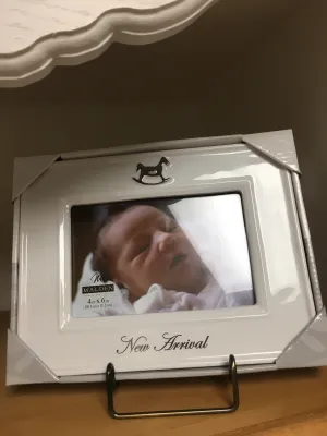 4x6 White New Arrival Baby Frame