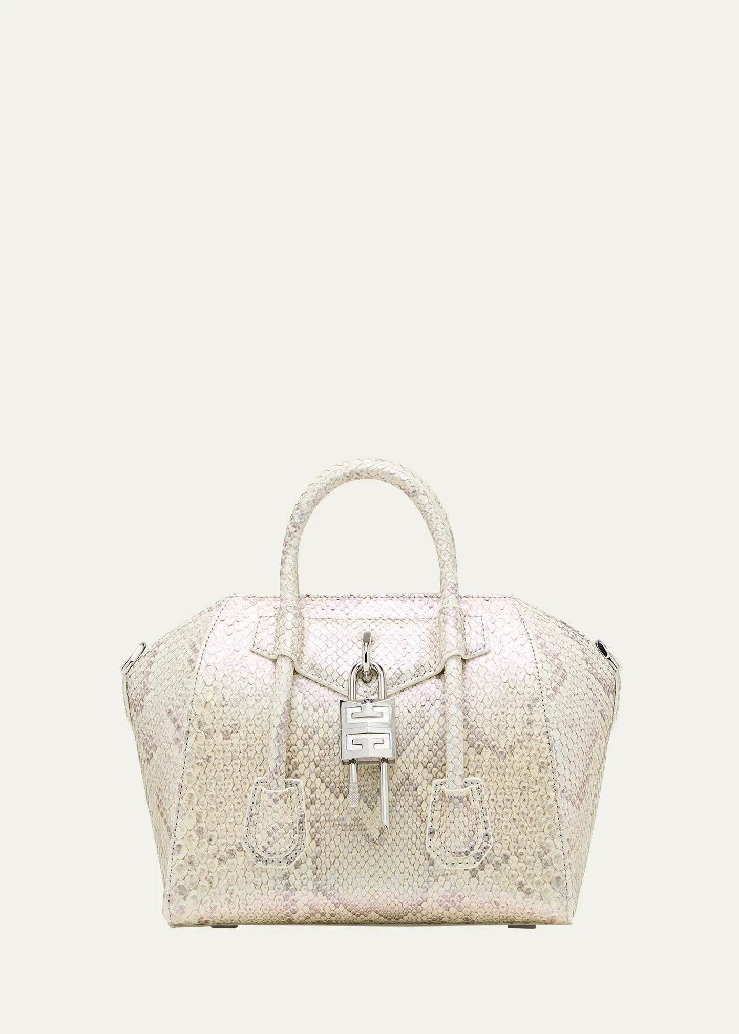 Antigona Lock Mini Top-Handle Bag in Python