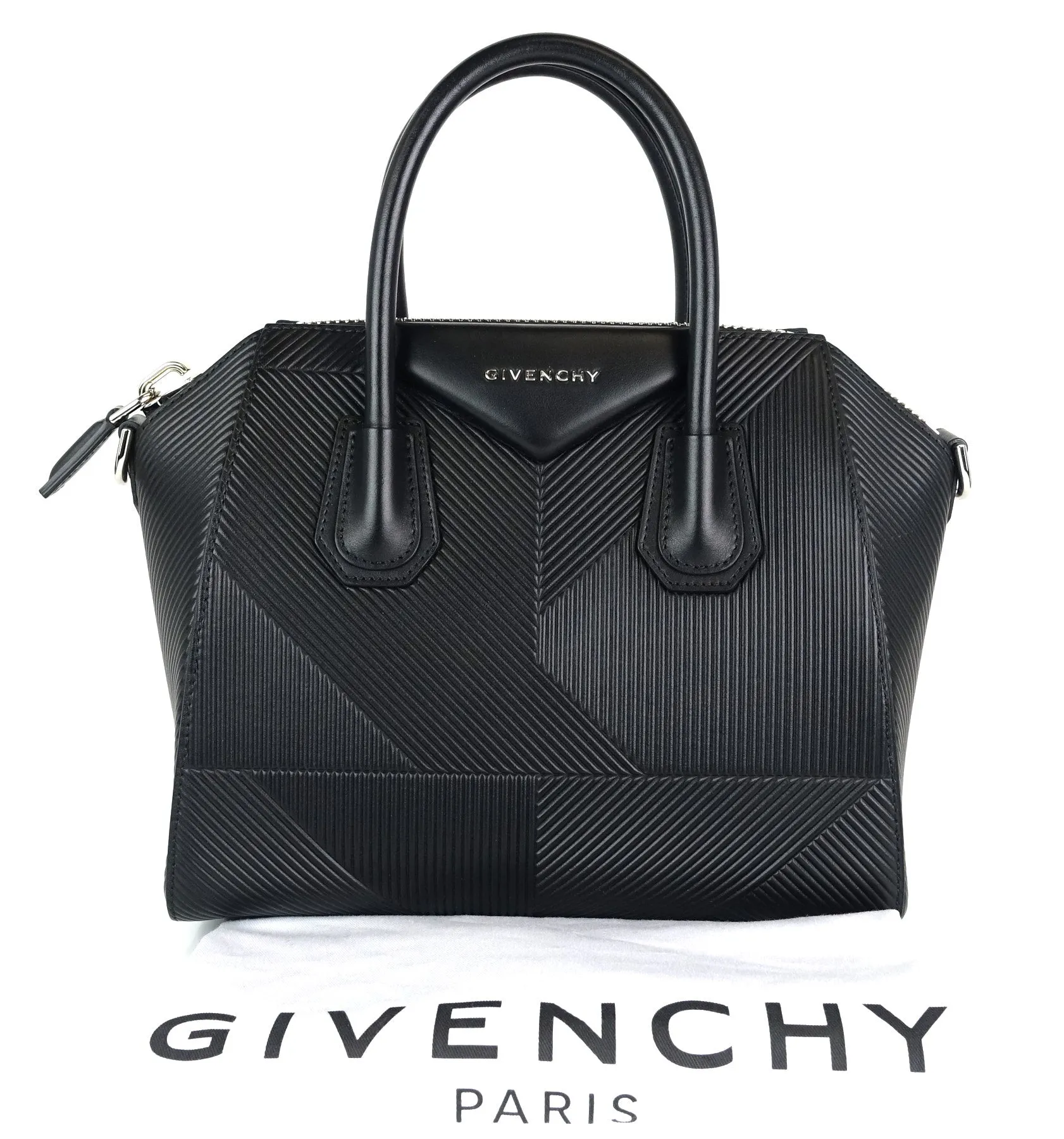 Antigona Patterned Calf Leather Small Bag
