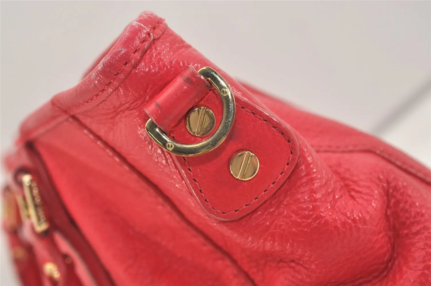 Authentic TORY BURCH Amanda Leather 2Way Shoulder Tote Bag Pink 6472J