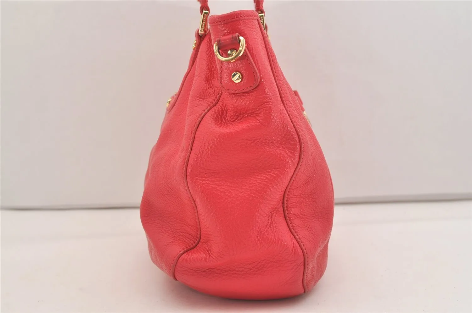 Authentic TORY BURCH Amanda Leather 2Way Shoulder Tote Bag Pink 6472J
