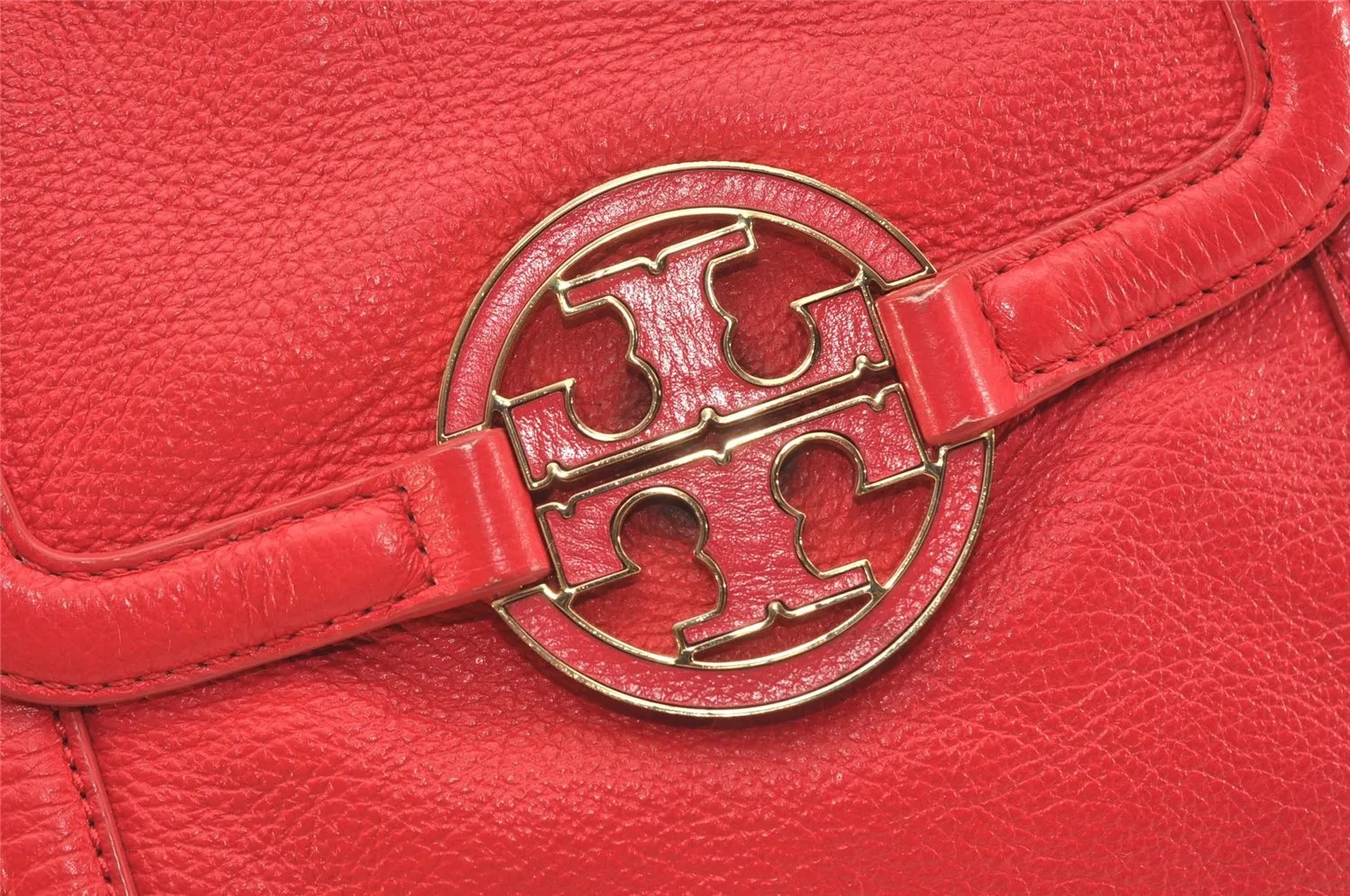 Authentic TORY BURCH Amanda Leather 2Way Shoulder Tote Bag Pink 6472J