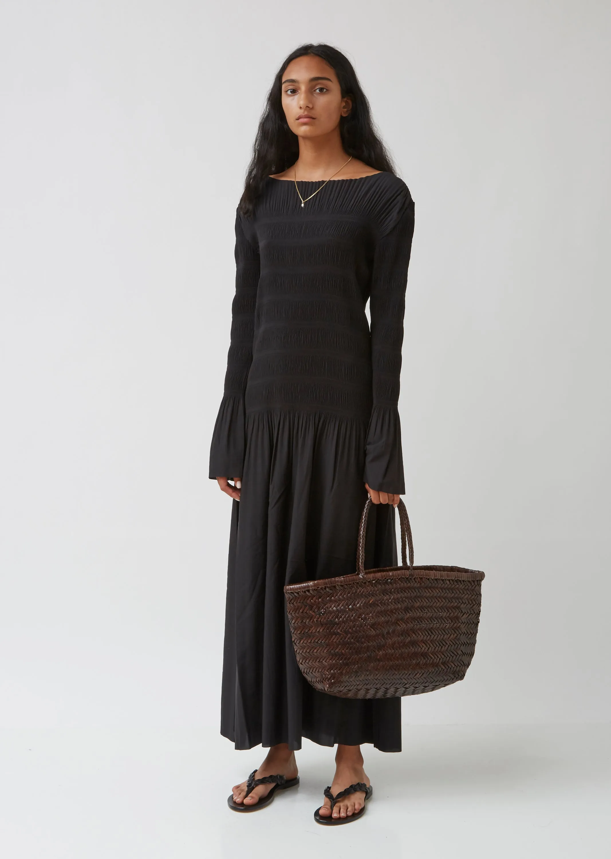 Bamboo Triple Jump Big Basket Bag