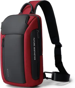 BANGE Sling Bag, Waterproof Men's Chest Bag Shoulder bags Crossbody Sling Backpack for Men