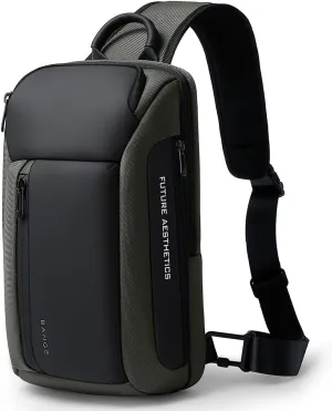 BANGE Sling Bag, Waterproof Men's Chest Bag Shoulder bags Crossbody Sling Backpack for Men