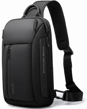 BANGE Sling Bag, Waterproof Men's Chest Bag Shoulder bags Crossbody Sling Backpack for Men