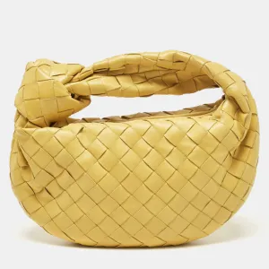 Bottega Veneta Yellow Intrecciato Leather Mini Bv Jodie Bag