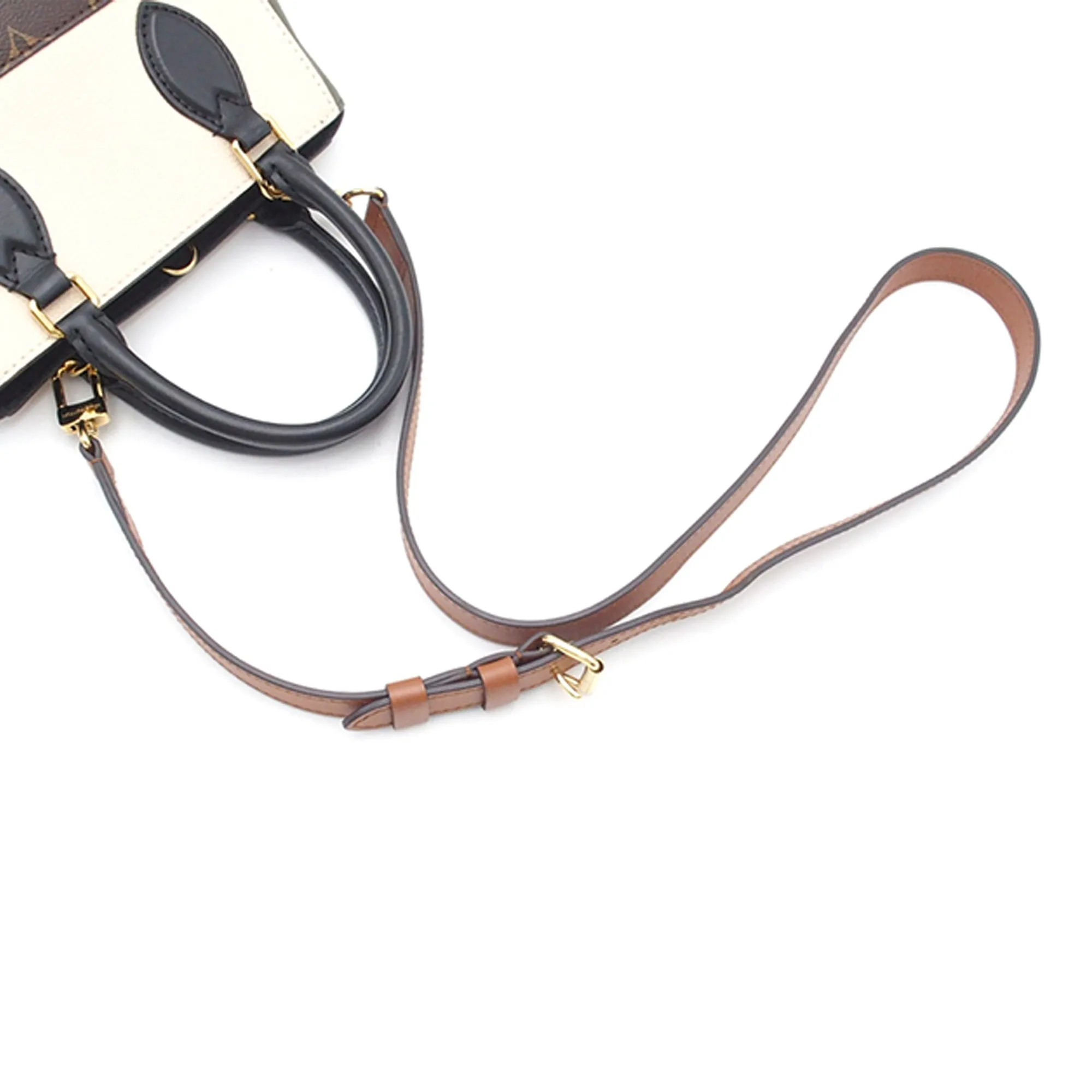 Brown Louis Vuitton Monogram Fold Tote PM Satchel