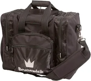 Brunswick Edge Single Tote Bowling Bag, Black