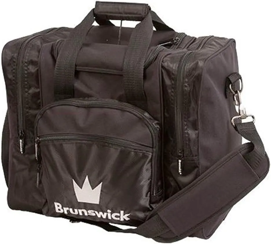 Brunswick Edge Single Tote Bowling Bag, Black