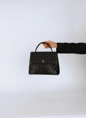 Chanel 2000 Caviar Kelly Top Handle Bag