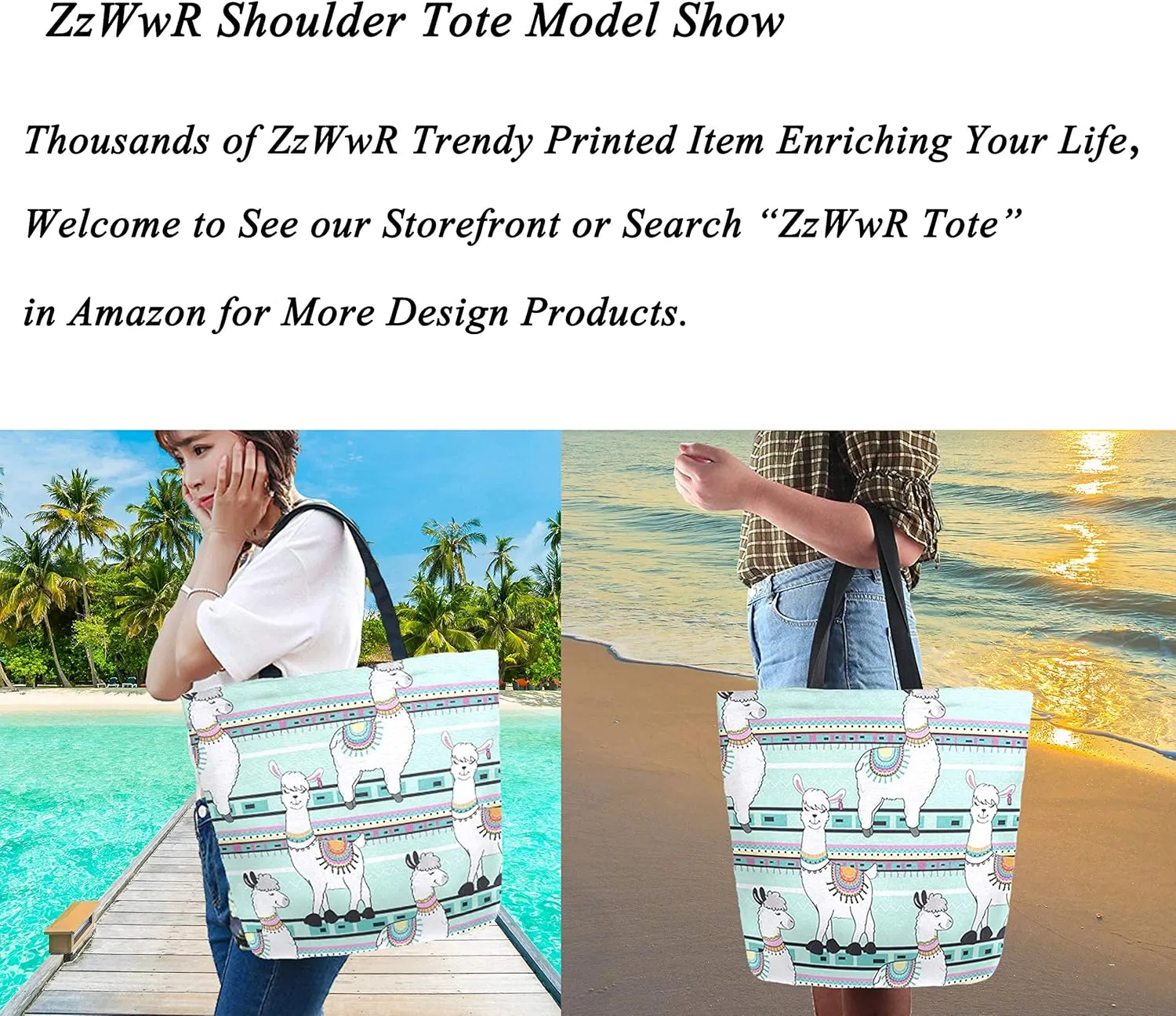 Chic Fresh Tropical Lemons Floral Large Canvas Shoulder Tote Top Handle Bag for Gym Beach Travel Shopping