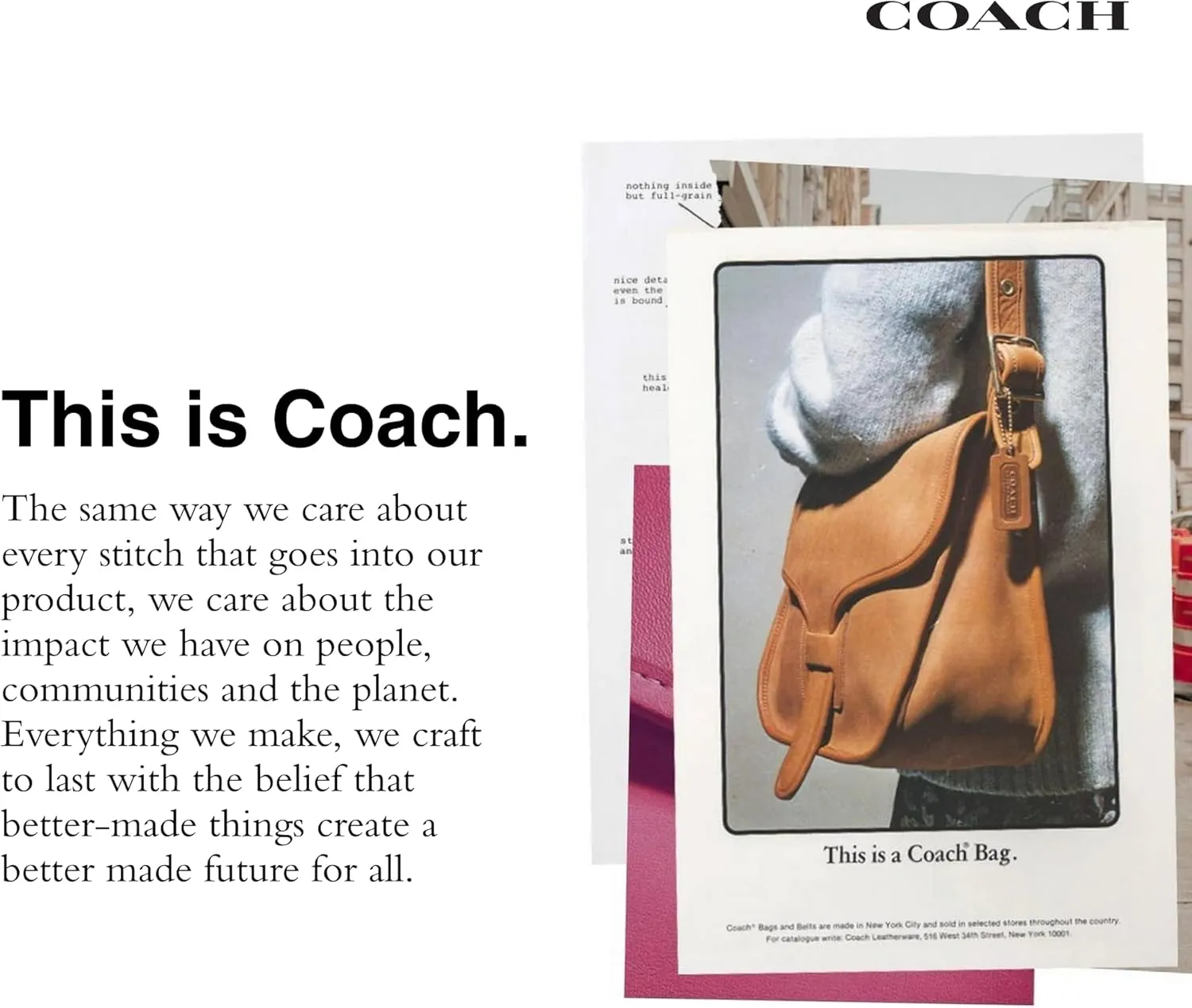 COACH Belt Bag in Crossgrain Leather