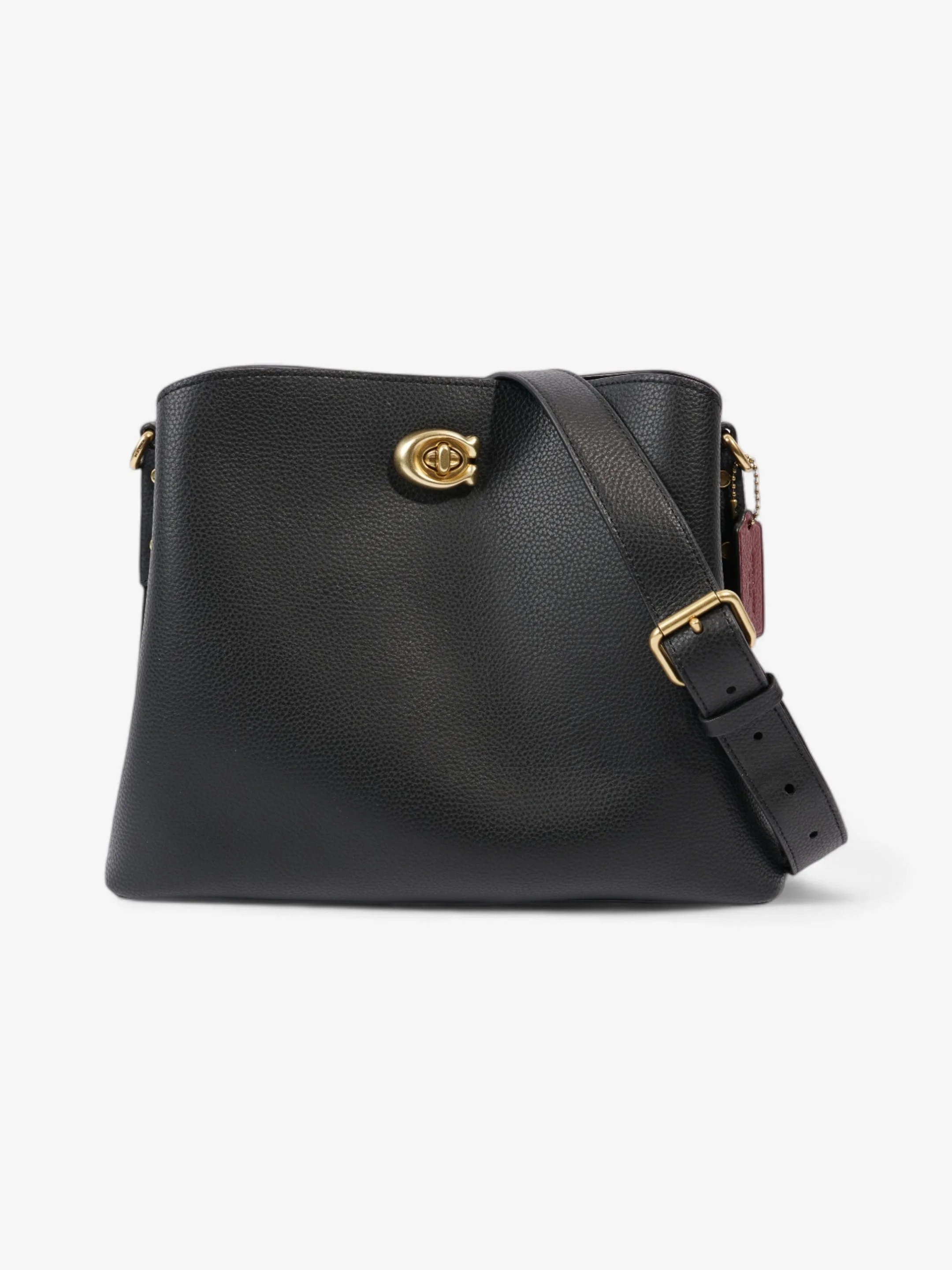 Coach Willow Bucket Bag Black Grained Leather