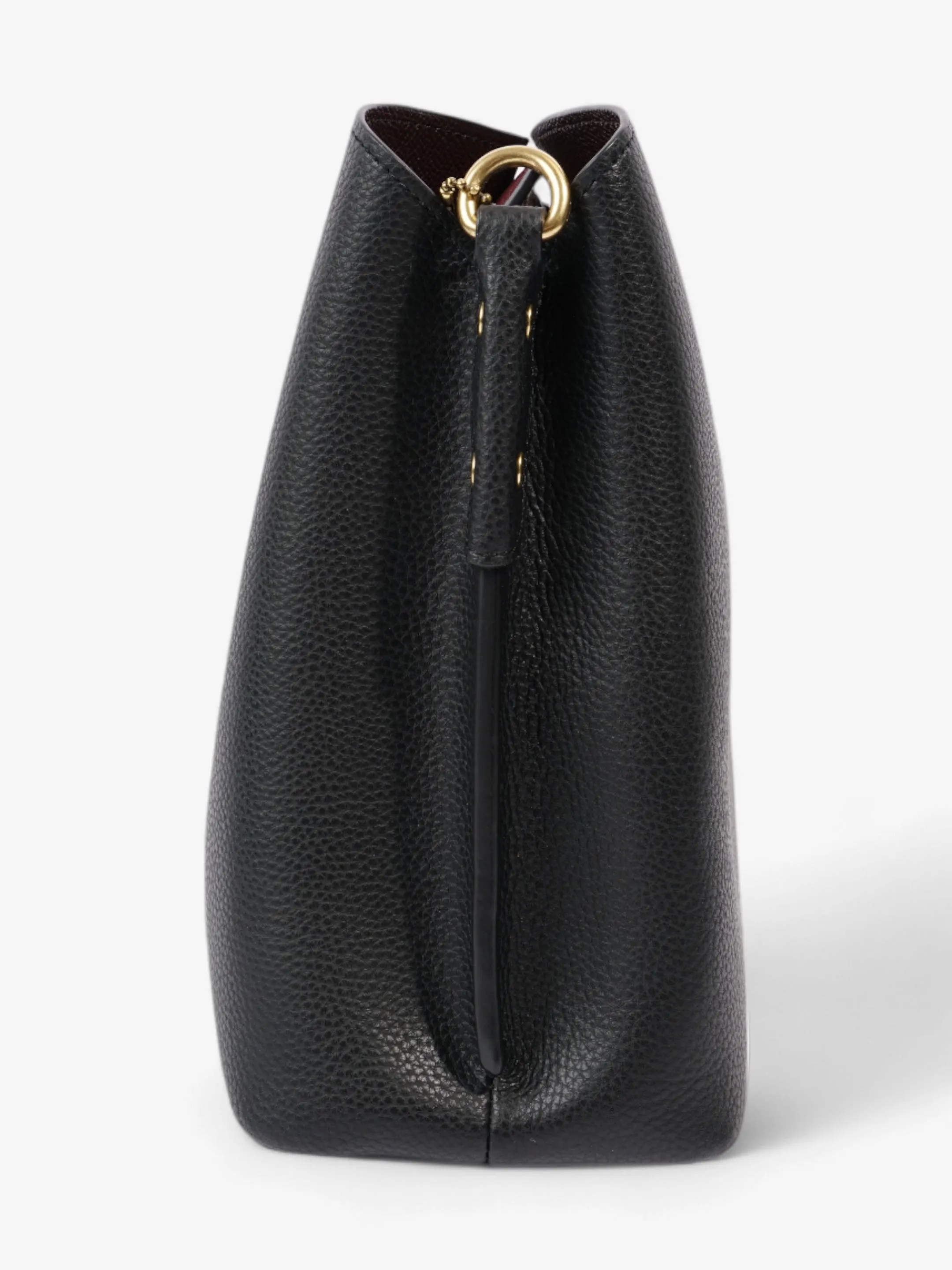 Coach Willow Bucket Bag Black Grained Leather