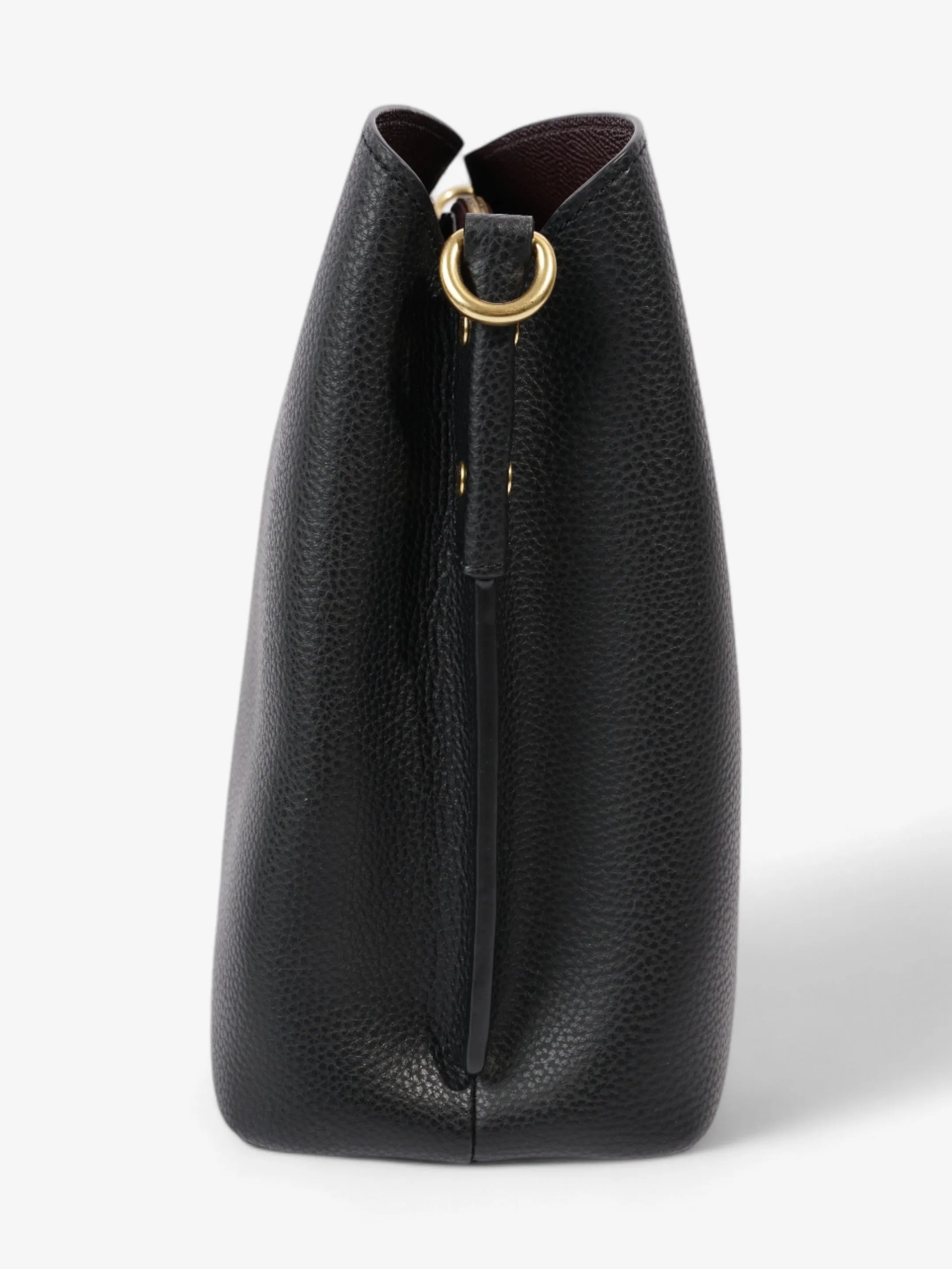 Coach Willow Bucket Bag Black Grained Leather