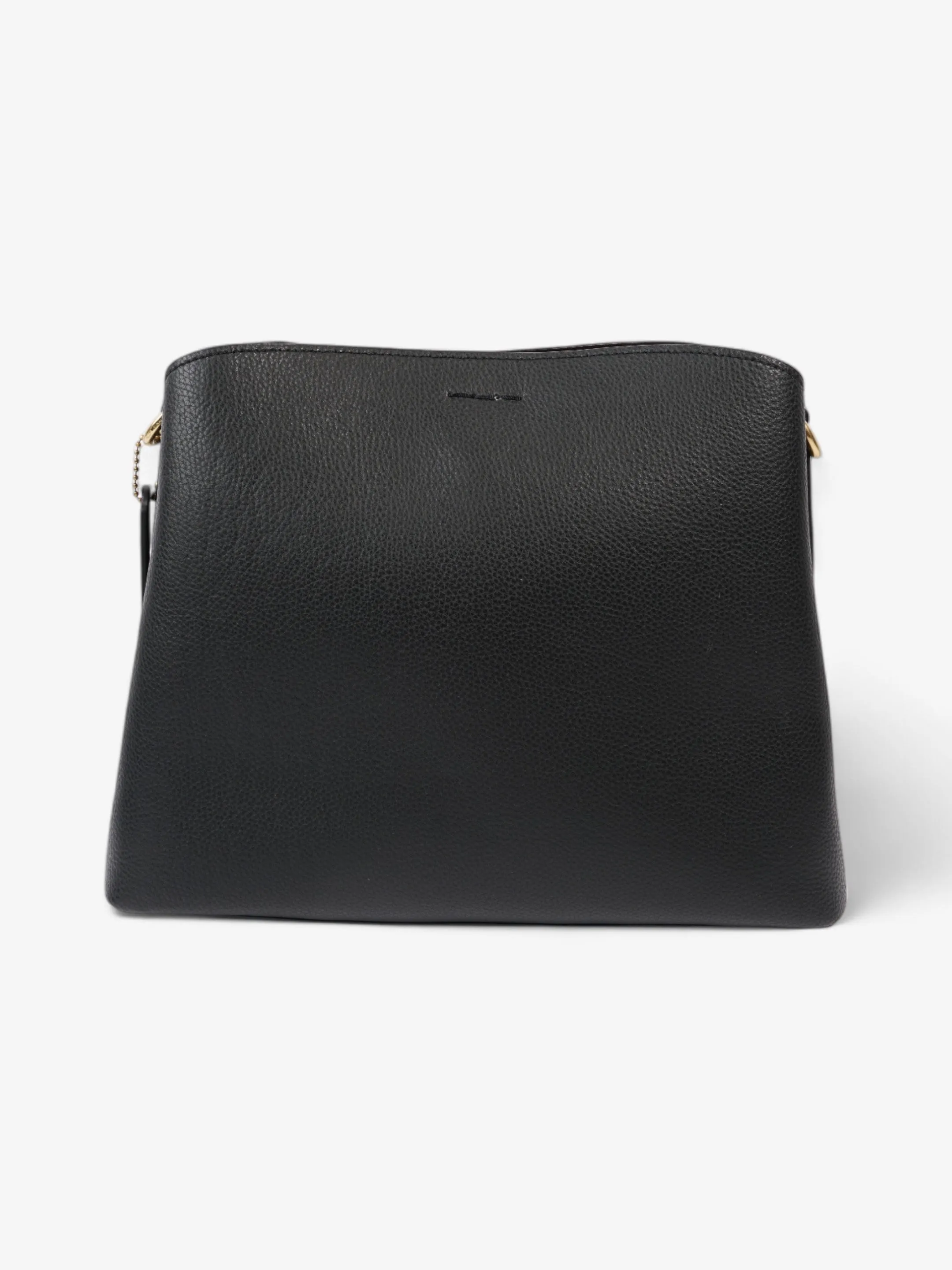 Coach Willow Bucket Bag Black Grained Leather