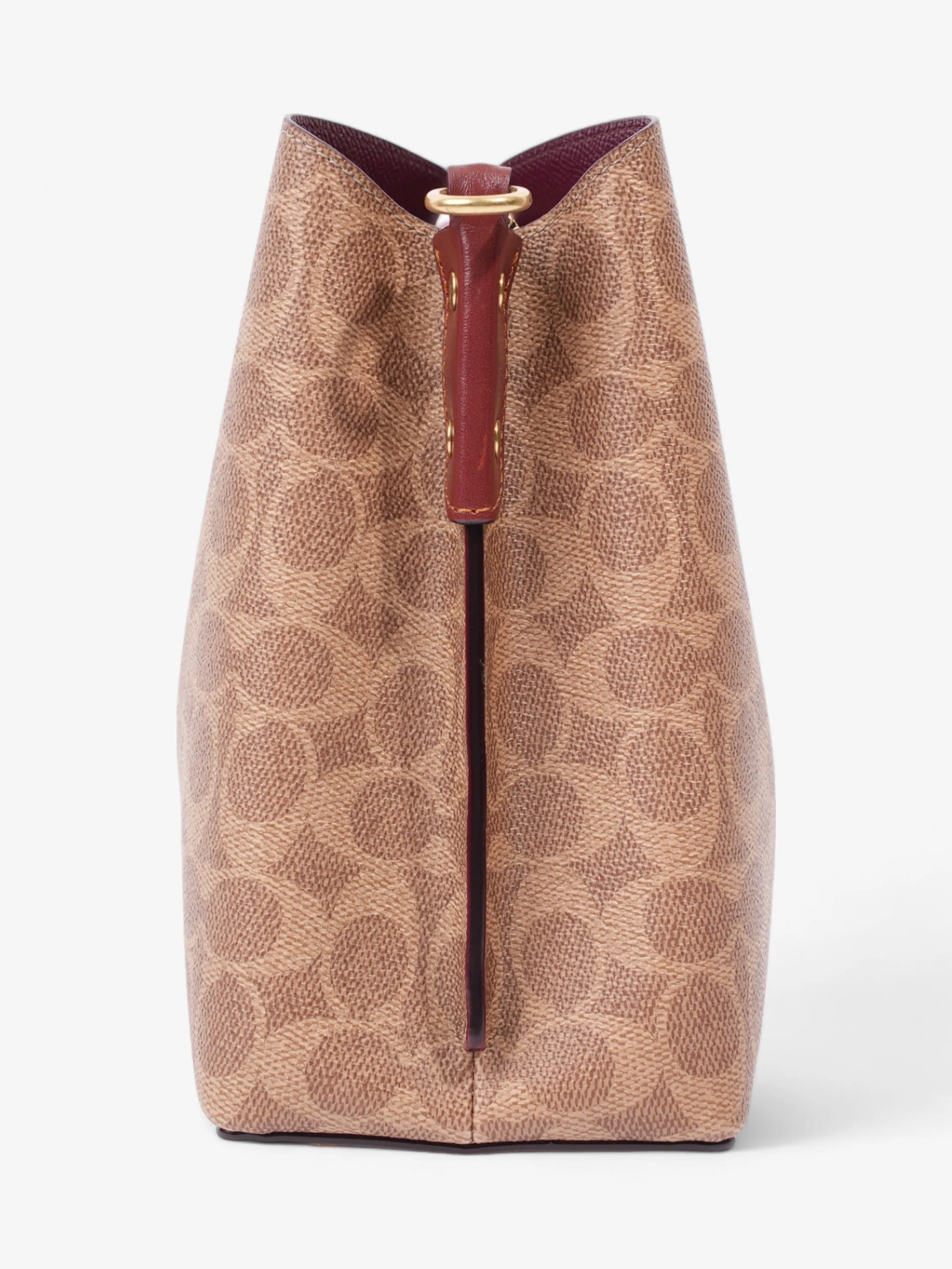 Coach Willow Bucket Bag Brown / Beige Canvas
