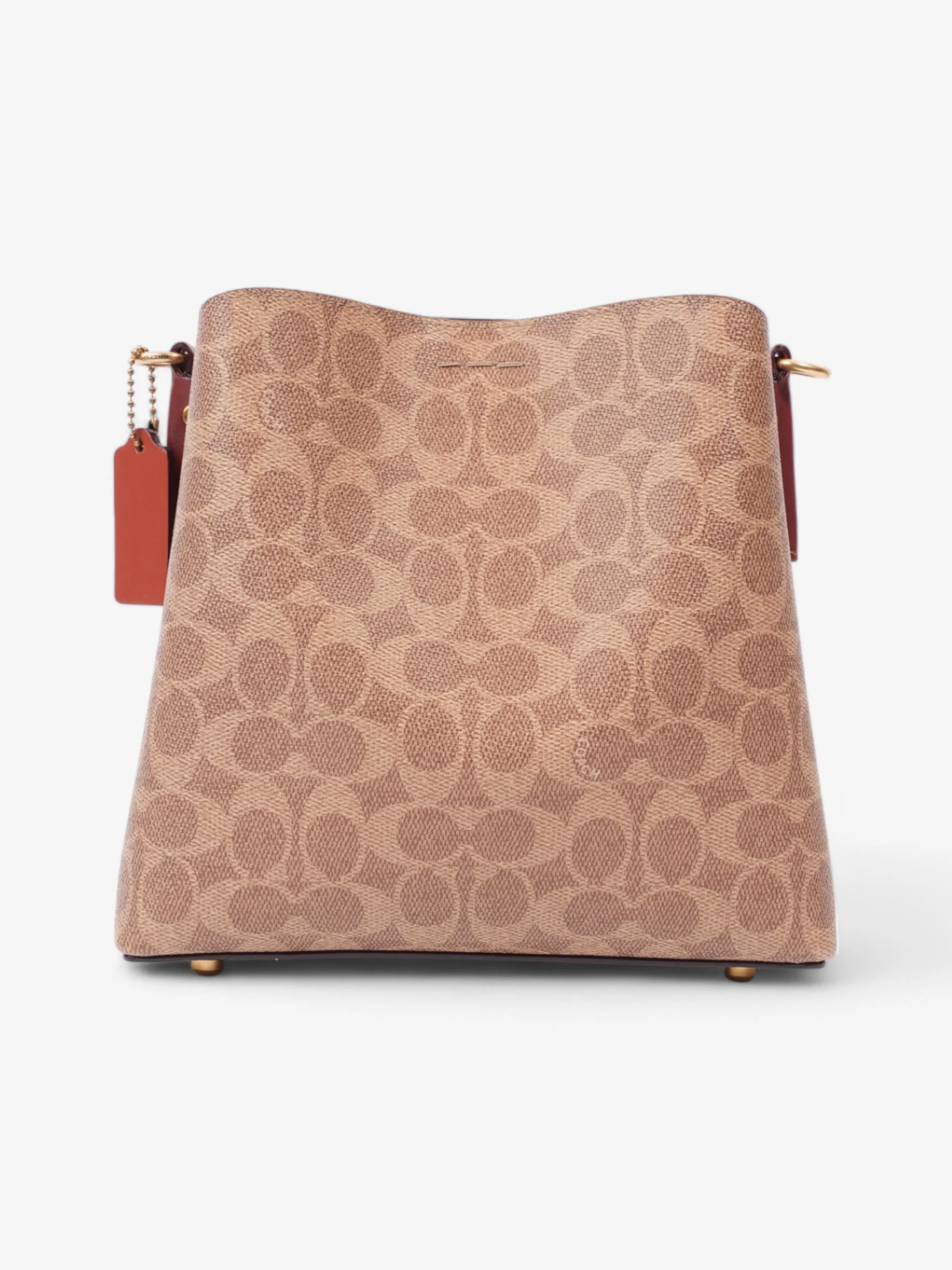 Coach Willow Bucket Bag Brown / Beige Canvas