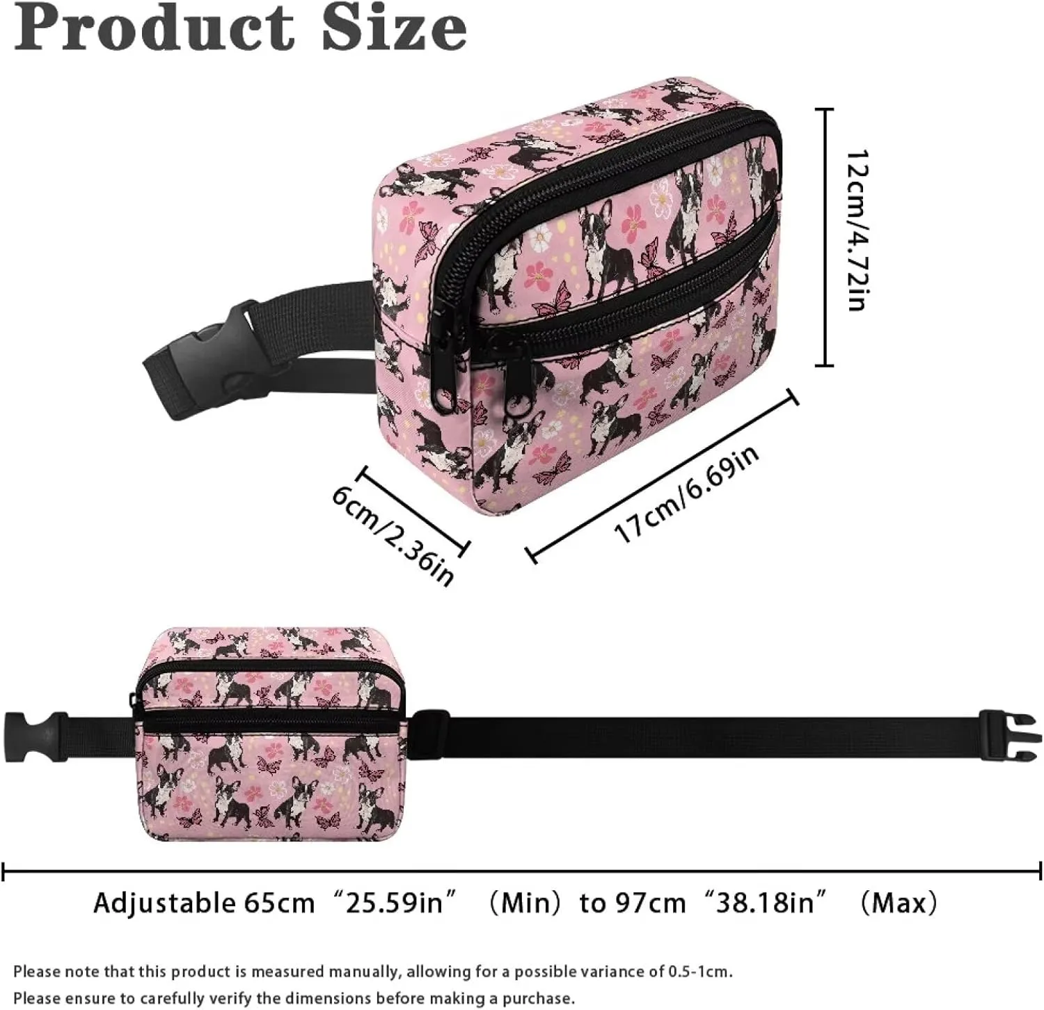 Cozeyat Butterfly Pug Dog Kids Fanny Pack Girls Shark Fanny Pack for Kids 4-6 6-9 Toddler Fanny Pack Girl 2-4 age 3-5 Children Waist Pack Kids Belt Bag for Little Girls Hip Belly Pack 6-8 Gifts