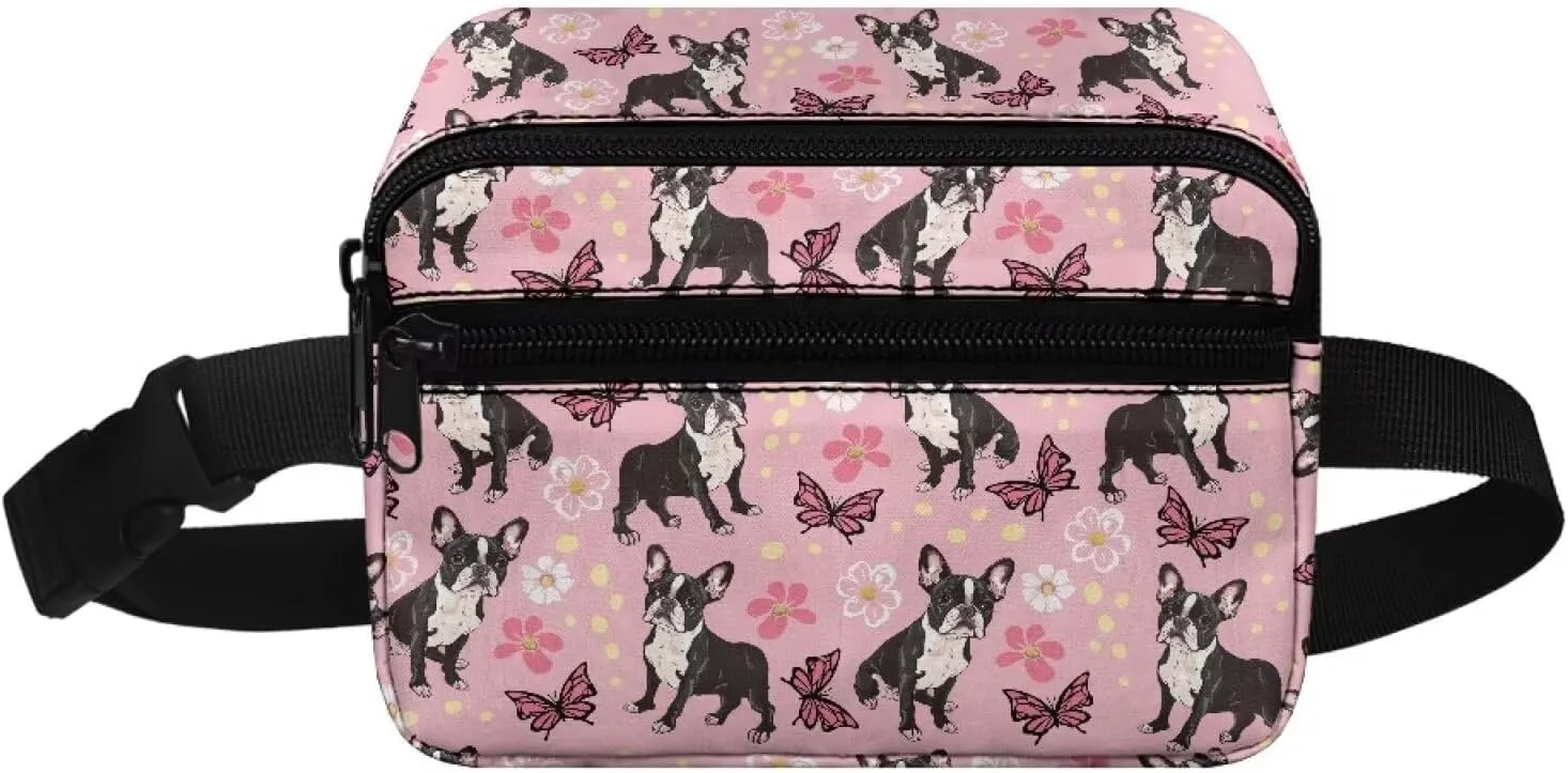 Cozeyat Butterfly Pug Dog Kids Fanny Pack Girls Shark Fanny Pack for Kids 4-6 6-9 Toddler Fanny Pack Girl 2-4 age 3-5 Children Waist Pack Kids Belt Bag for Little Girls Hip Belly Pack 6-8 Gifts