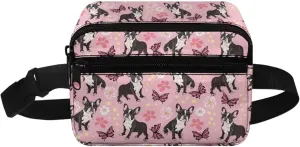Cozeyat Butterfly Pug Dog Kids Fanny Pack Girls Shark Fanny Pack for Kids 4-6 6-9 Toddler Fanny Pack Girl 2-4 age 3-5 Children Waist Pack Kids Belt Bag for Little Girls Hip Belly Pack 6-8 Gifts