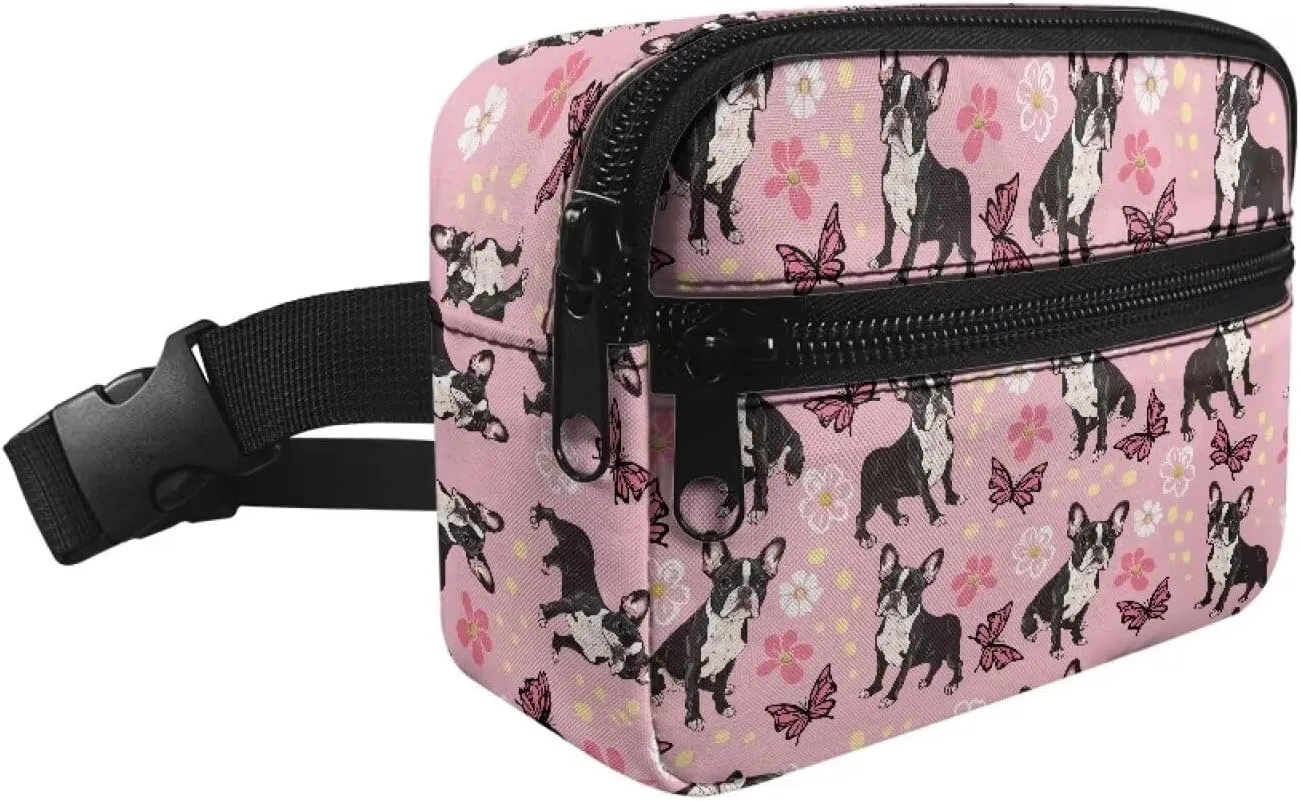 Cozeyat Butterfly Pug Dog Kids Fanny Pack Girls Shark Fanny Pack for Kids 4-6 6-9 Toddler Fanny Pack Girl 2-4 age 3-5 Children Waist Pack Kids Belt Bag for Little Girls Hip Belly Pack 6-8 Gifts