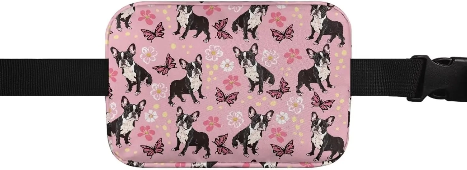 Cozeyat Butterfly Pug Dog Kids Fanny Pack Girls Shark Fanny Pack for Kids 4-6 6-9 Toddler Fanny Pack Girl 2-4 age 3-5 Children Waist Pack Kids Belt Bag for Little Girls Hip Belly Pack 6-8 Gifts