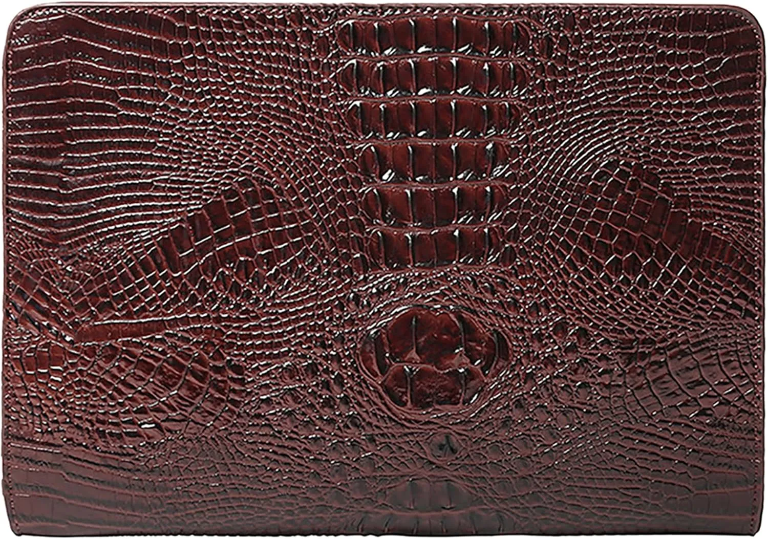Crocodile Pattern Clutch Purse Oversized PU Leather Envelope Clutch Evening Handbag