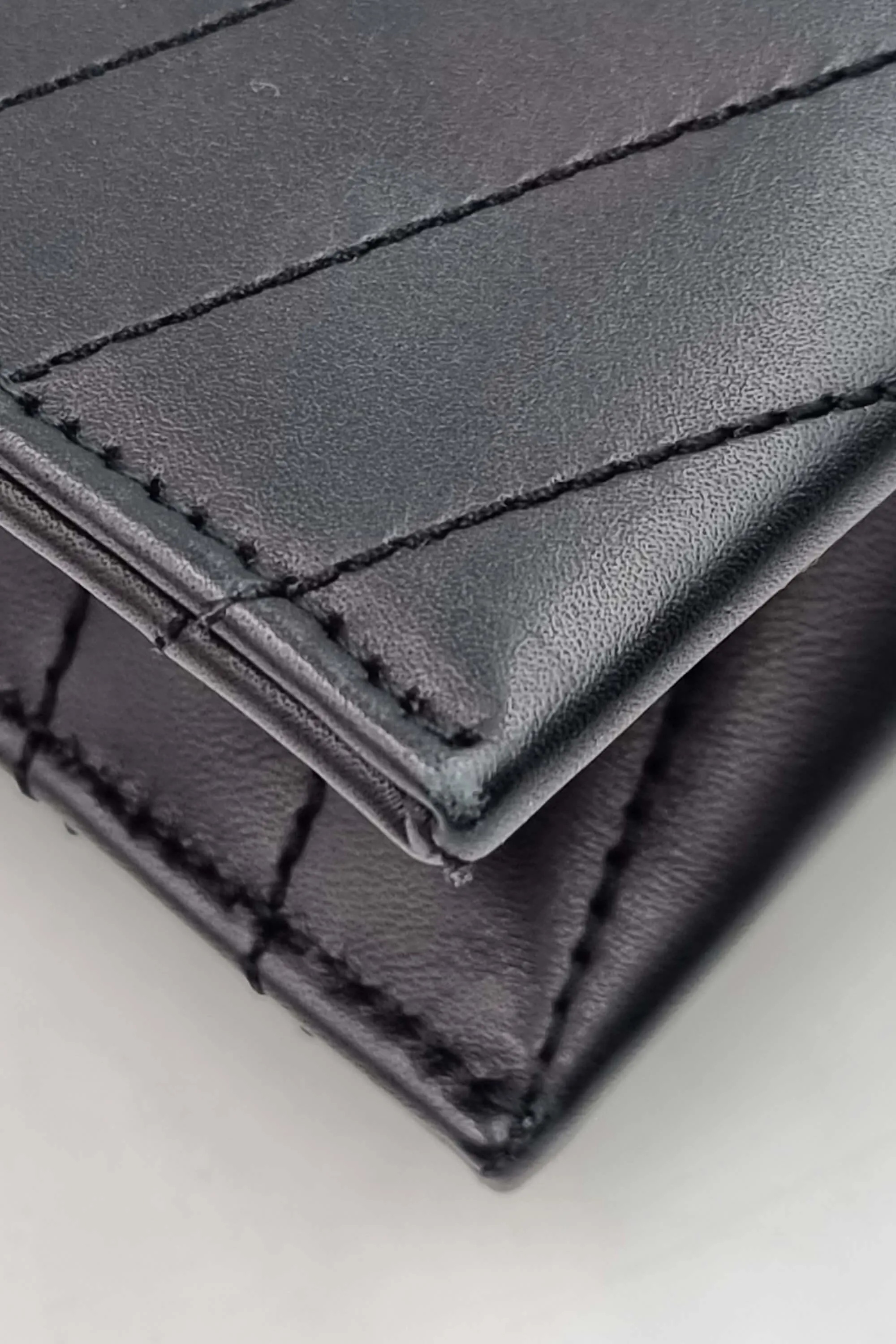Envelope Monogram Clutch Black