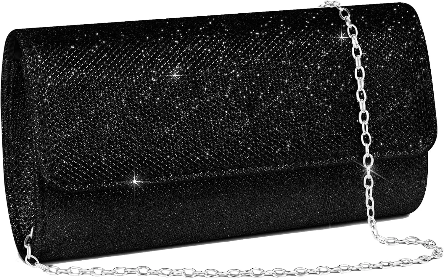 Evening Bag Clutch Purses for Women, Rhinestones Purse, Sparkling Envelope Evening Bag with Detachable Chain