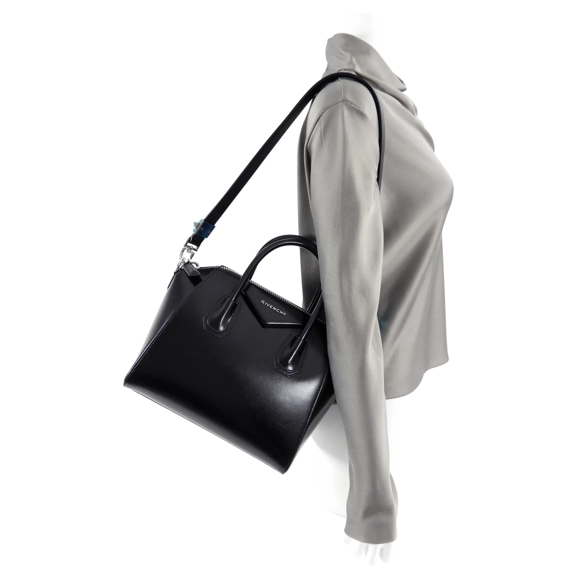 Givenchy Black Leather Small Antigona Bag