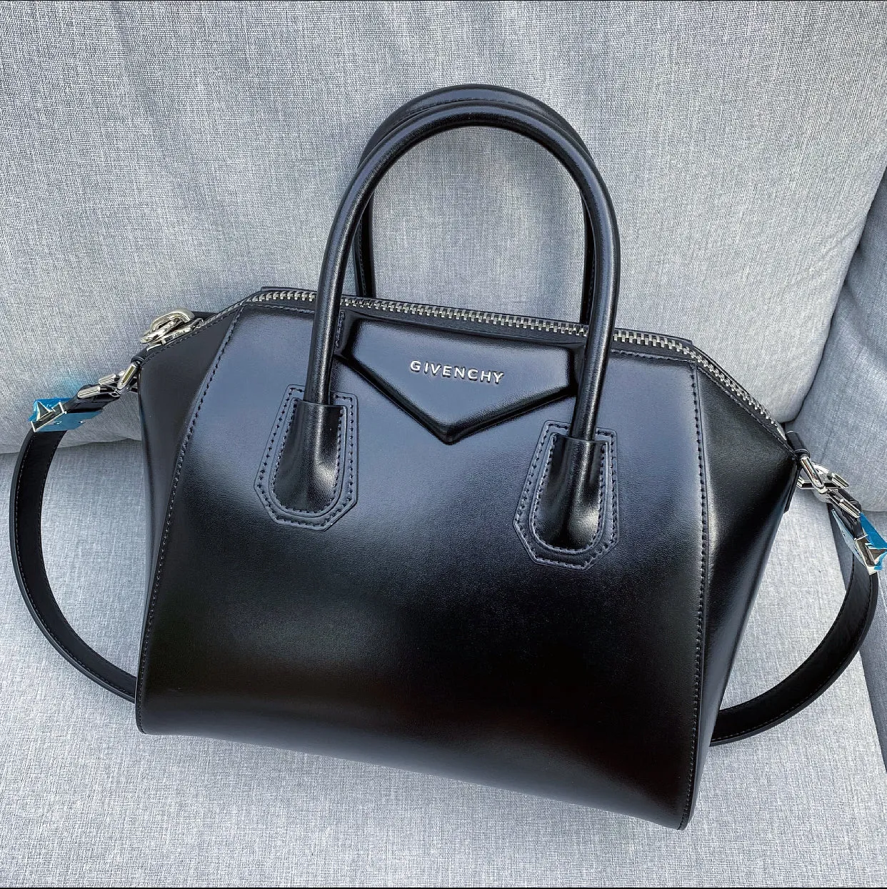 Givenchy Black Leather Small Antigona Bag