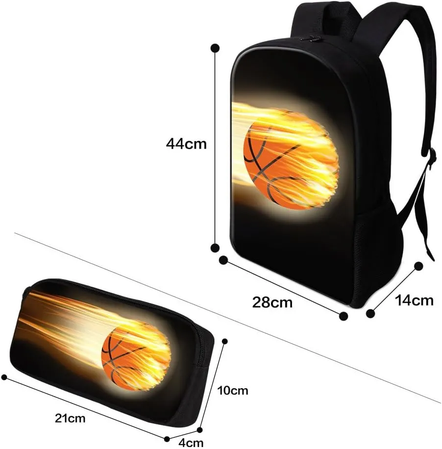 Horse Backpack and Cooler Bag for Boys Animal Print School Bookbag Girls Satchel Bagpack Pencil Case