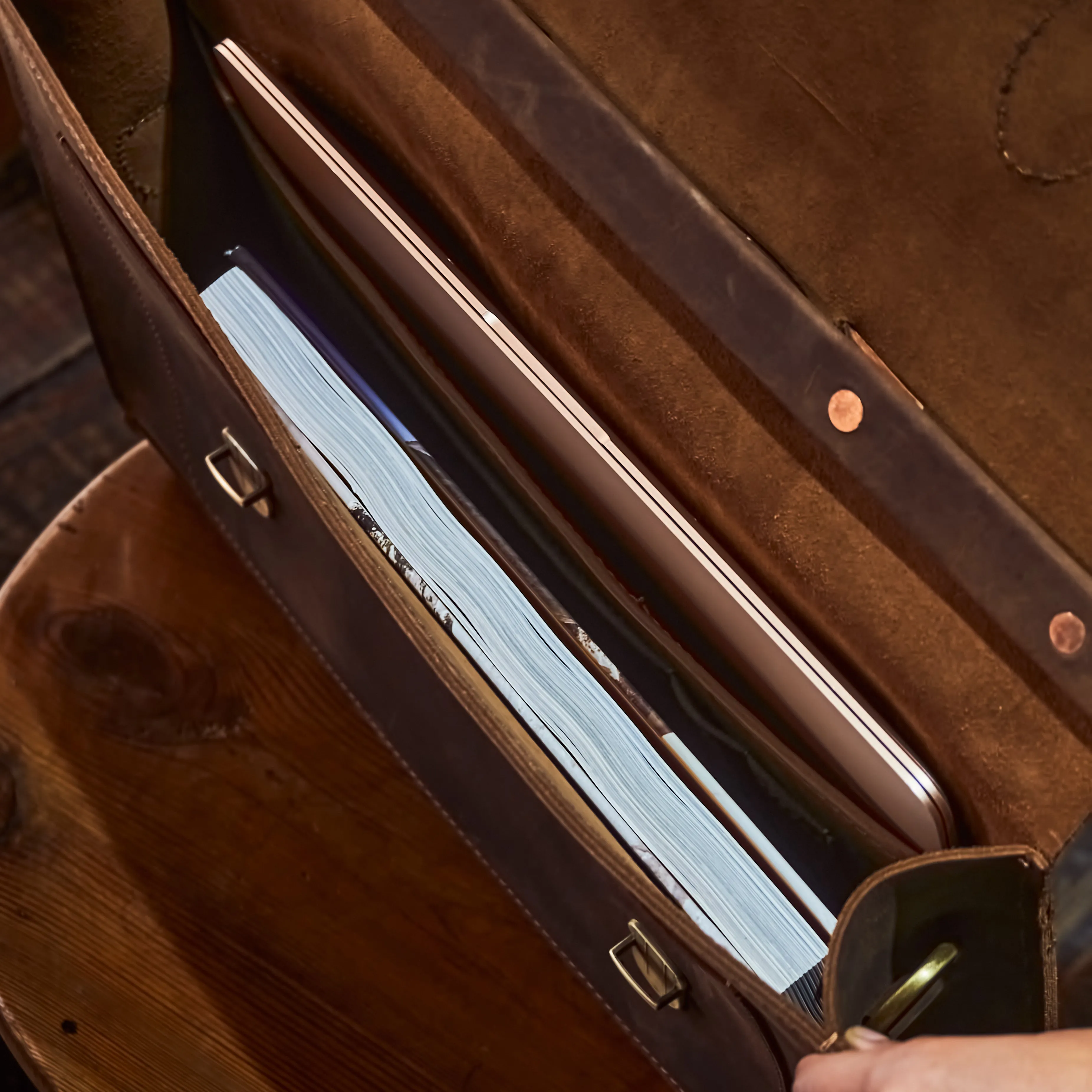 Hudson Satchel (Vintage Brown)