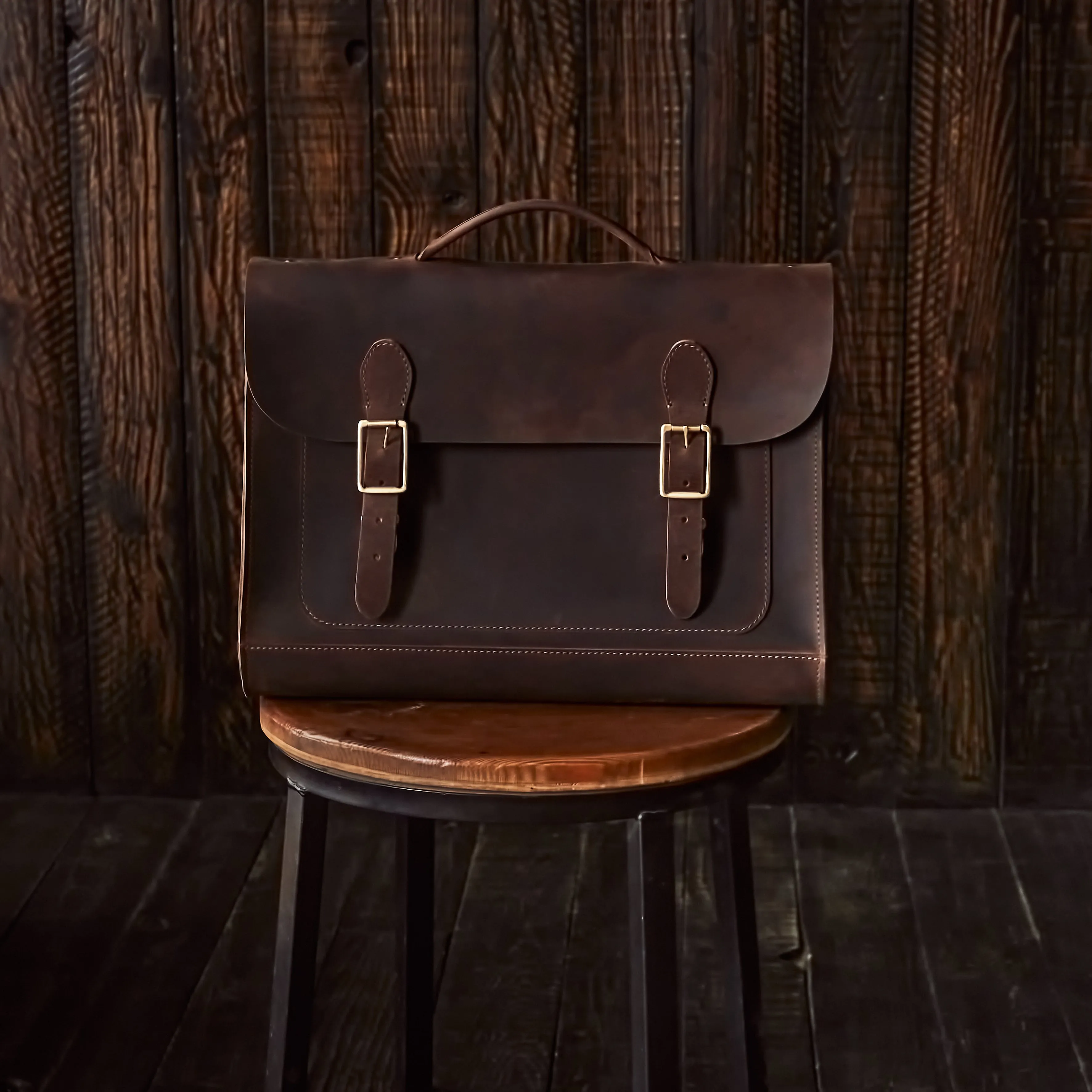 Hudson Satchel (Vintage Brown)
