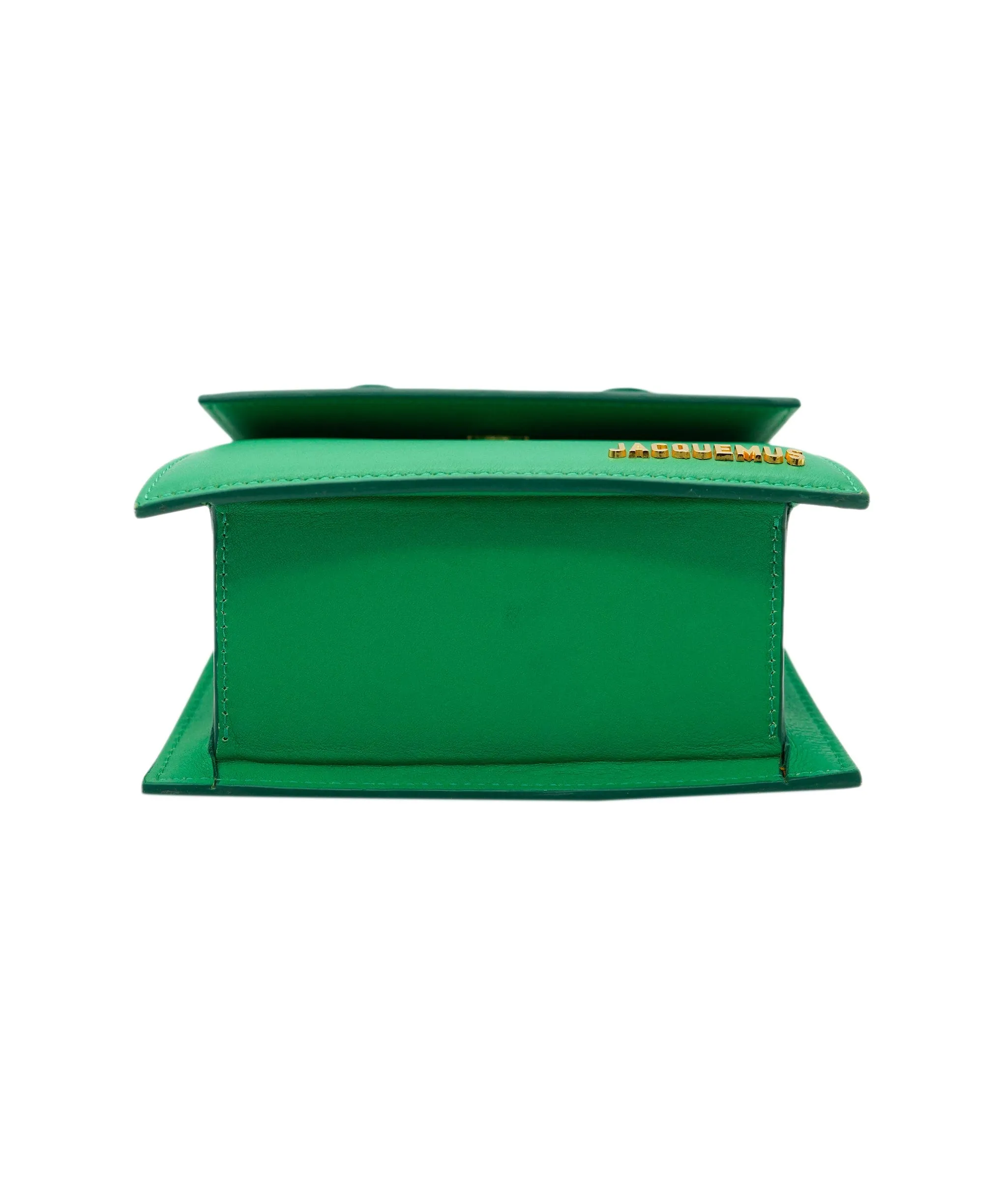 Jacquemus Le Chiquito Medium Green leather top handle bag ALC1863