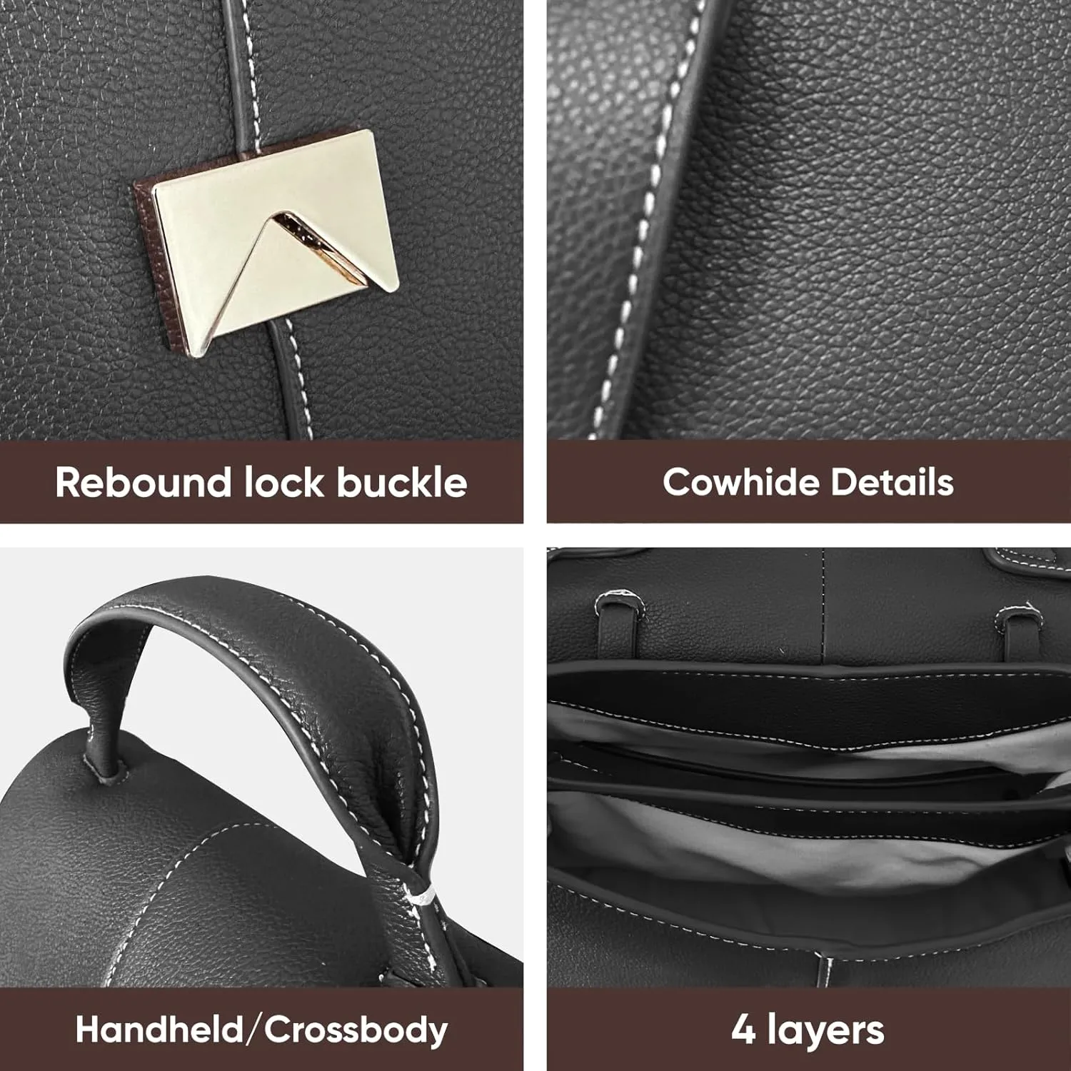 Luxury Handbags for Women Leather Satchel & Top-Handle Designer Bags