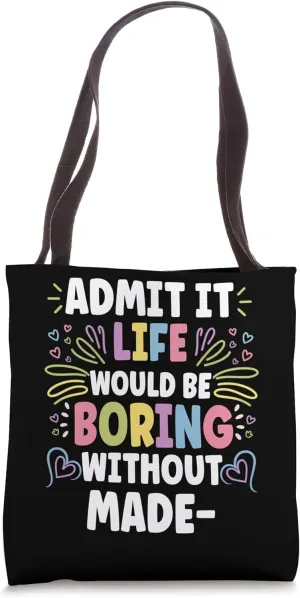 MADELEINE Personalized Name Funny Cute Custom MADELEINE Name Tote Bag