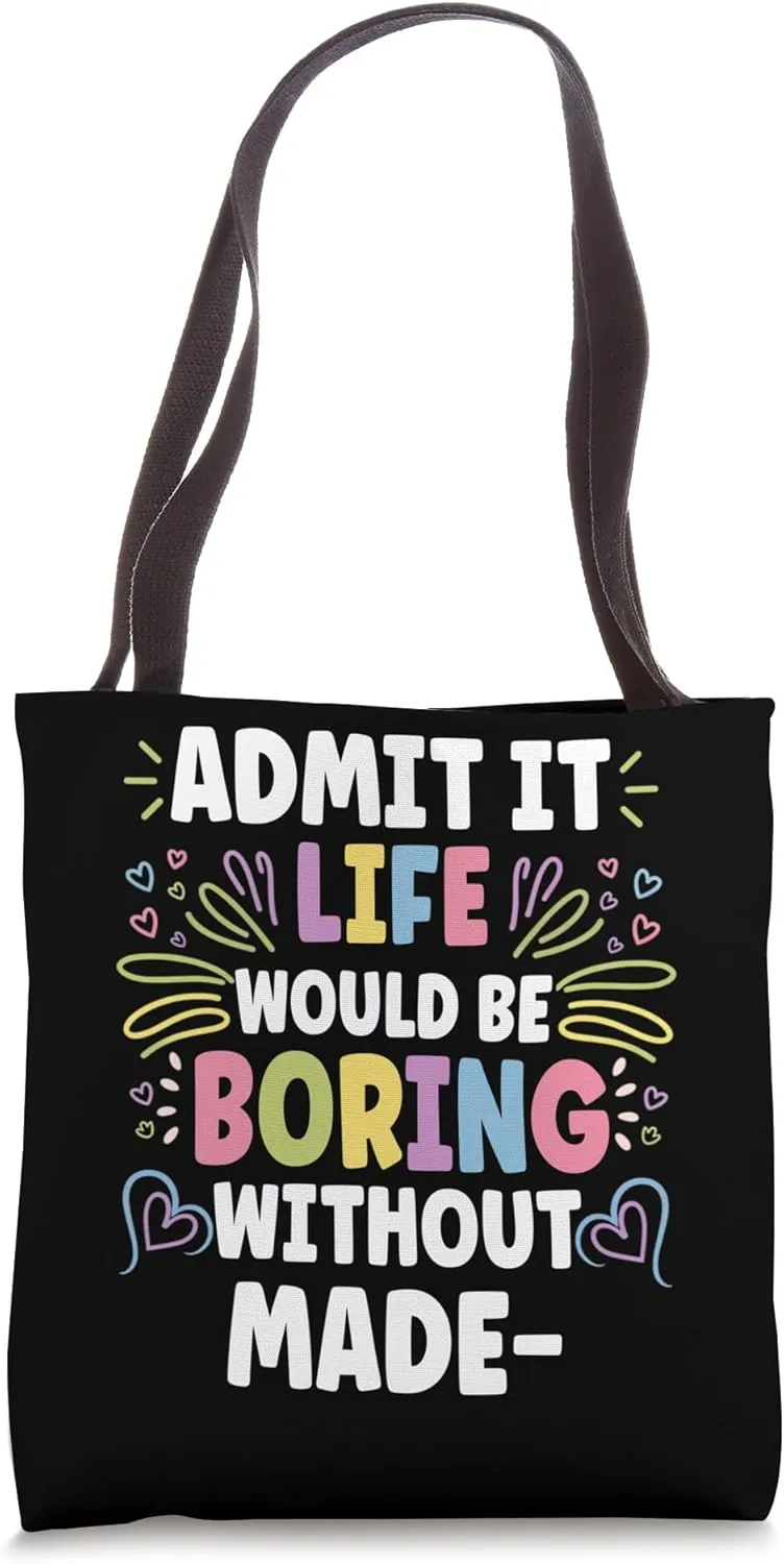 MADELEINE Personalized Name Funny Cute Custom MADELEINE Name Tote Bag