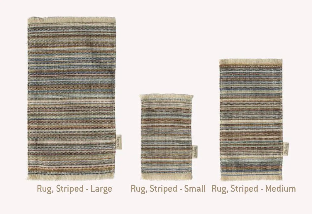 Maileg Striped Rug Medium FW24 NEW ARRIVAL