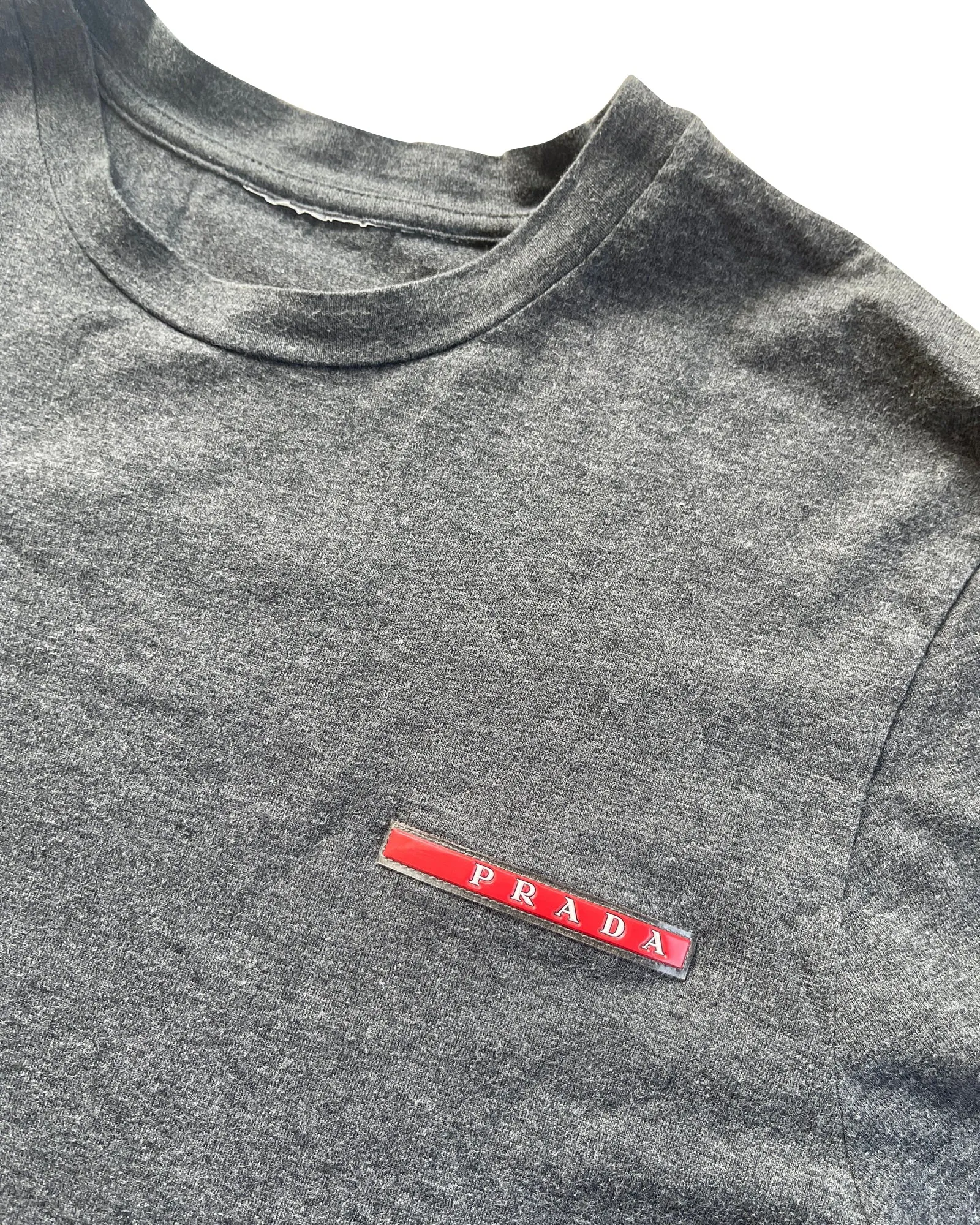Prada Sport Chest Rubber Logo T-Shirt