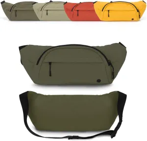 Purevave Fashion Waist Pack, Fanny Pack, Crossbody and Sling Bag for Women (Dark Green)