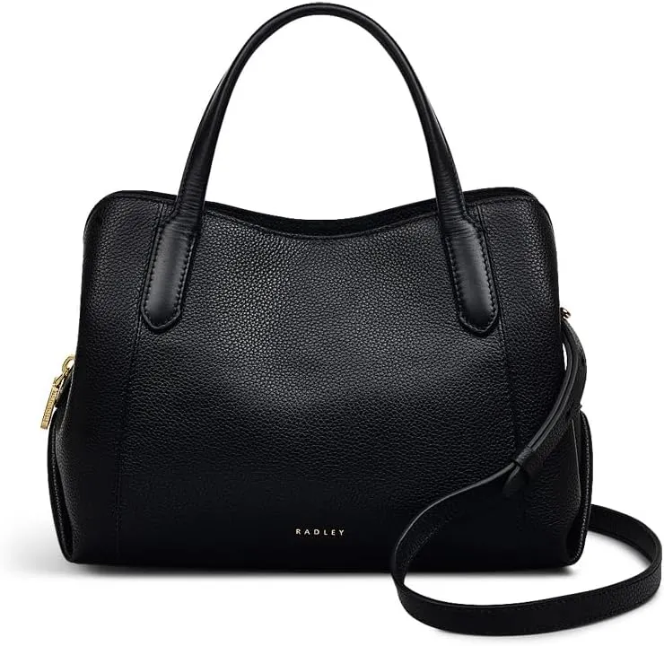 RADLEY London Provence Avenue Women's Small Leather Ziptop Satchel Bag, Black