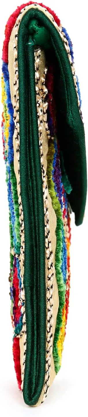 Rajasthani Jaipuri Art Sling Bag Foldover Clutch Purse Quality Checked