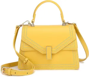 Scarleton Mini Satchel Crossbody Bag, Top Handle Shoulder Handbag, H208306 - Yellow