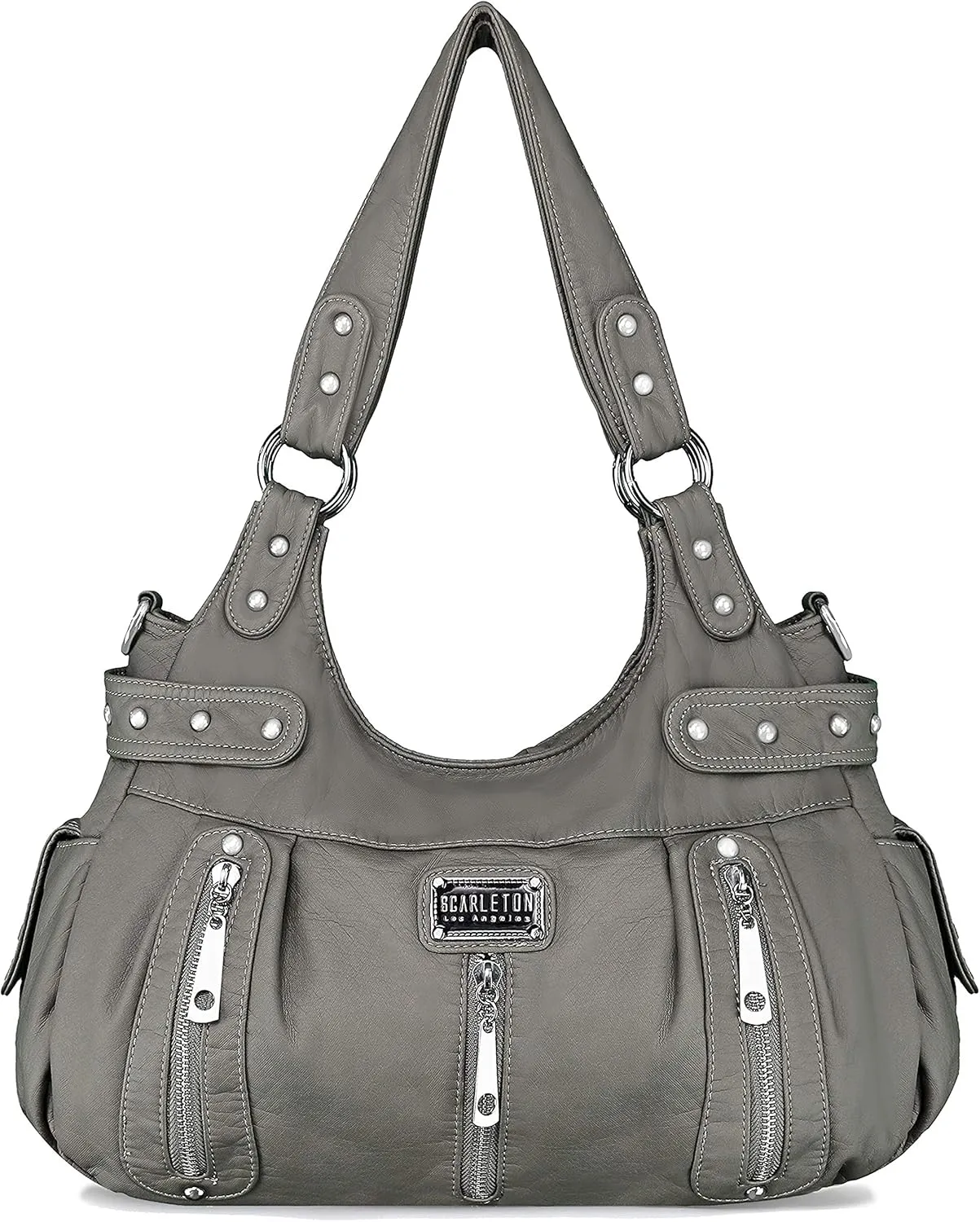 Scarleton Purses for Women Large Hobo Bags Washed Vegan Leather Shoulder Bag Satchel Tote Top Handle Handbags, H1292