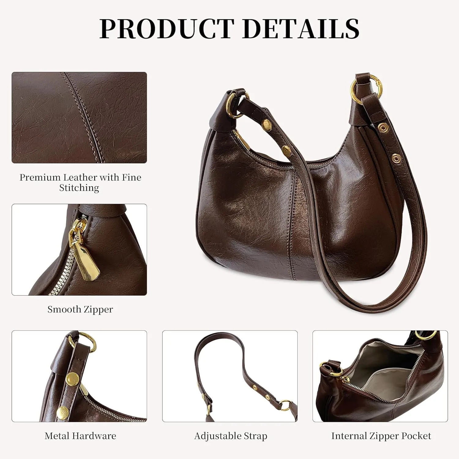 Shoulder Bag for Women Trendy Y2K Purse Handbag Top Handle Small Punk Purse Hobo Underarm Clutch Bag 2025
