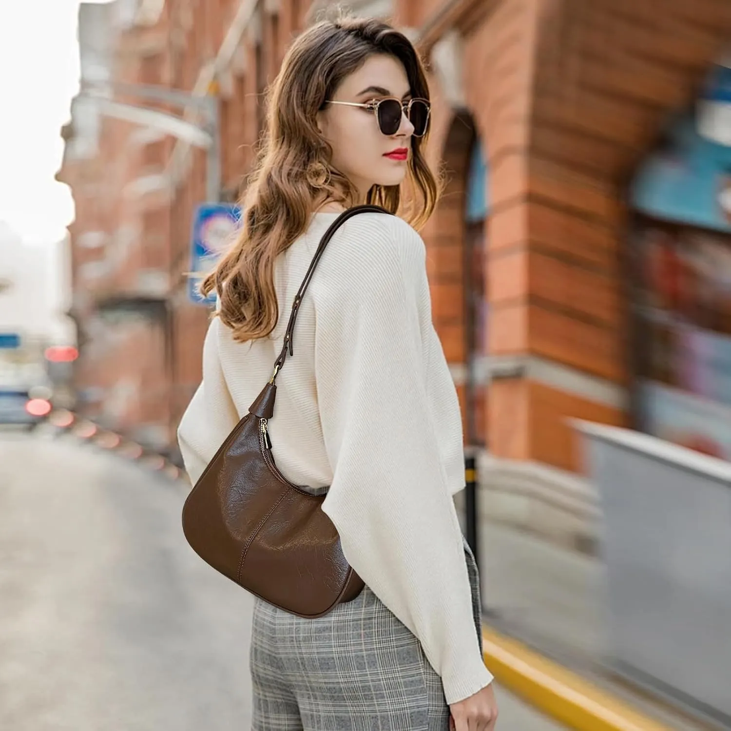 Shoulder Bag for Women Trendy Y2K Purse Handbag Top Handle Small Punk Purse Hobo Underarm Clutch Bag 2025