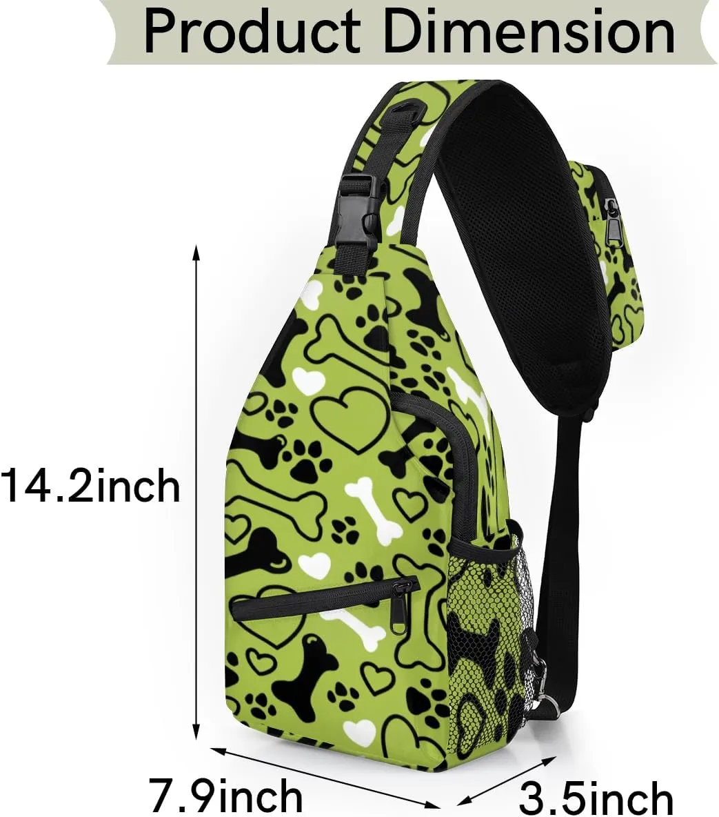 Sling Bag for Women Men Chest Shoulder Backpack Multipurpose Crossbody Bag Lightweight Travel Hiking Daypack